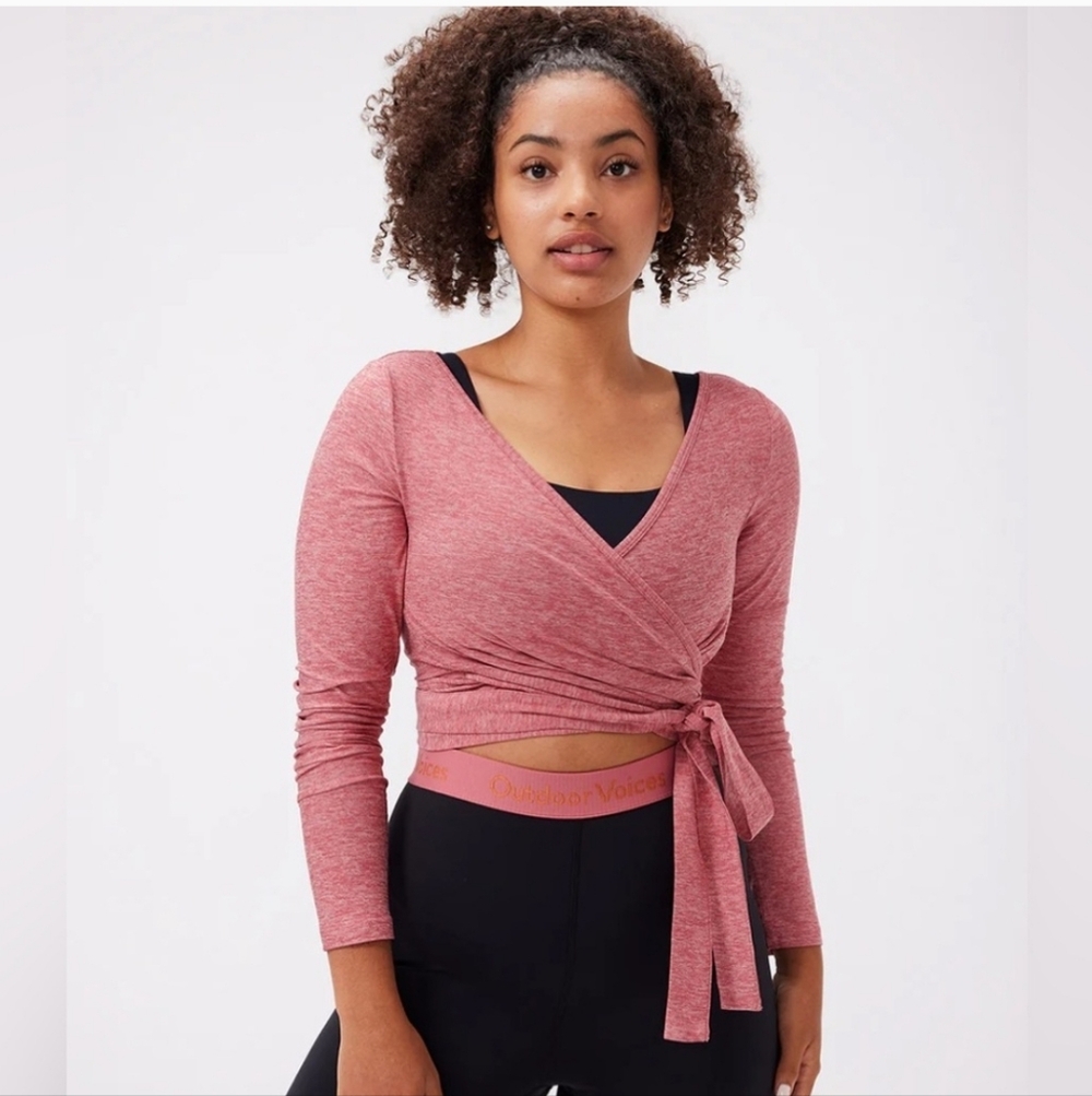 Outdoor Voices All Day Long Sleeve Wrap Size Medium